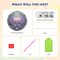 Mandala Flower Diamond Art Hanging Kit – 5D Special-Shaped DIY Diamond Painting Suncatcher Pendant for Adults, Window Ornament for Home, Garden, Door & Wall Decor (8.3 x 8.3 in)